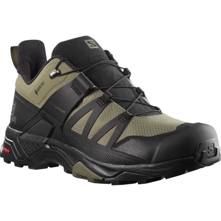 Tênis De Caminhada Salomon X Ultra 4 GTX Masculino Pretas Verde Oliva | PT T02874